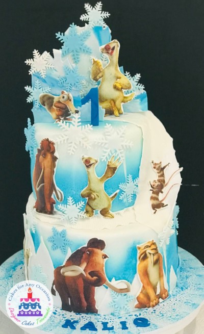 2 Tier Ice Age Themed Cake.jpg